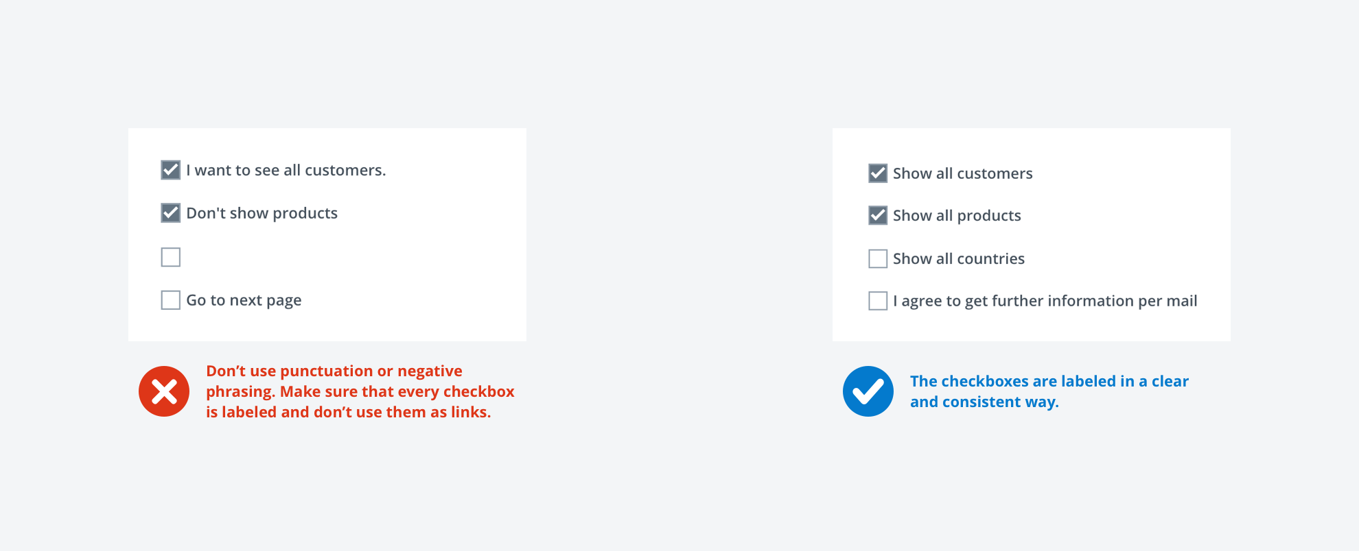 checkboxes